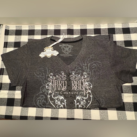 NWT WOMEN’S HARD ROCK COUTURE ROME T-SHIRT. - Picture 3 of 12